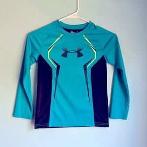 Under Armour Long Sleeve Teal Athletic Top Size 6